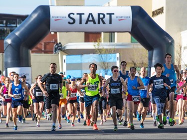 About 6000 runners, walkers and riders took part in the annual Sport Chek Mother's Day run at Chinook Centre on Sunday May 13, 2018. The event is a fundraiser for the neonatal intensive care units in Calgary.