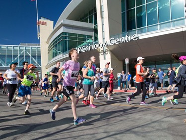 About 6000 runners, walkers and riders took part in the annual Sport Chek Mother's Day run at Chinook Centre on Sunday May 13, 2018. The event is a fundraiser for the neonatal intensive care units in Calgary.