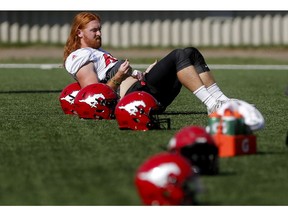 Keith Reineke during Calgary Stampeders training camp at McMahon Stadium in Calgary, Alta.. on Friday May 25, 2018. Leah hennel/Postmedia