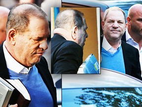 Harvey Weinstein turns himself at the New York Police Department's First Precinct after be served with criminal charges by the Manhattan District Attorney's office on May 25, 2018 in New York City. (Getty)