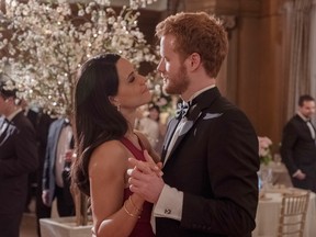 Parisa Fitz-Henley and Murray Fraser play Meghan Markle and Prince Harry in Harry & Meghan: A Royal Romance.