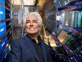 University of Alberta professor James Pinfold, seen here in front of the ATLAS detectors at the European Organization for Nuclear Research, was awarded a 2018 Killam Prize on Tuesday, May 8, 2018.