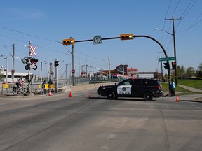 A pedestrian was killed after being struck by a CTrain on 36th St. NE in Calgary