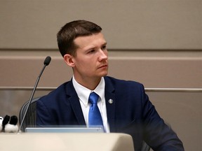 Calgary city councillor for ward 11 Jeromy Farkas was photographed during a council session on Monday June 25, 2018.  Gavin Young/Postmedia