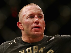 Georges St. Pierre hasn’t fought since he returned to the UFC octagon last November and beat Michael Bisping for the promotion’s middleweight title. (Mike Stobe/Getty Images)