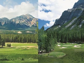 Jasper Park Lodge (left) and Banff Springs (right) golf courses are gems of the Canadian Rockies.