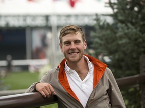 Canada's Ben Asselin at Spruce Meadows in Calgary on Friday September 8, 2017, during the Name The Foal contest. Leah Hennel/Postmedia