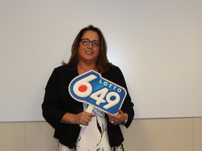 Calgarian Cheryl Hunter was one of two winners of the $5 million May 19 LOTTO 6/49 jackpot. The other winning ticket was sold in Regina. Photo courtesy of Western Canada Lottery Corporation.