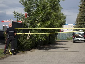 The scene of a stabbing at Macdonalds on 3611 17 avenue in Calgary, on Friday June 15, 2018. Leah Hennel/Postmedia