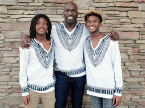 Titus and his boys, TJ and Titus Jr.