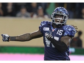 Troy Stoudermire, formerly with the Winnipeg Blue Bombers, is now with the Calgary Stampeders.