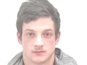 Calgary police are looking for 25-year-old Cody Warren Mackenzie, pictured, who is wanted on domestic offence warrants.