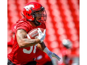 Calgary Stampeders Terry Williams during practice on Wednesday, June 13, 2018. Al Charest/Postmedia