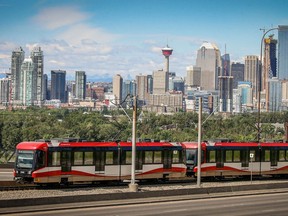 A photo of the city skyline from the old Firestone plant on Wednesday, June 27, 2018, the Calgary Tower is about to celebrate 50 years this Saturday. Al Charest/Postmedia