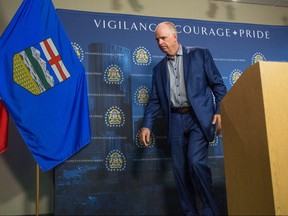 Calgary Police Chief Roger Chaffin announces his retirement at the Calgary Police headquarters on July 17, 2018.