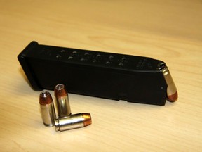 A police ammunition magazine similar to the one that went missing during a scuffle with a suspect on July 16, 2018.