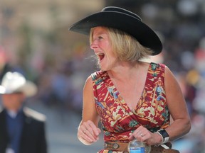 Premier Rachel Notley during the 2018 Calgary Stampede Parade on Friday July 6, 2018. Leah Hennel/Postmedia