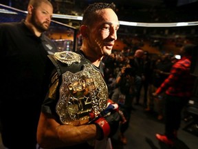 Max Holloway defeats Anthony Pettis during the main card of UFC 206 at the Air Canada Centre in Toronto on Sunday December 11, 2016.