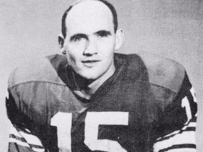 CALGARY, AB.; JULY 21, 2015  --  Posed picture of Calgary Stampeders' defensive back-placekicker Larry Robinson from 1966.  (Courtesy Darryl Slade Archive/Calgary Herald) For Sports story by Darryl Slade.