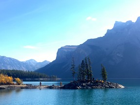 Lake Minnewanka in Banff National Park.