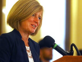 Alberta Premier Rachel Notley speaks at the Stampede Investment Forum in Calgary  Tuesday, July 10, 2018. Dean Pilling/Postmedia