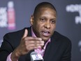 Masai Ujiri executed what Frank Zicarelli calles his greatest move as Raptors president when he traded DeMar DeRozan for Kawhi Leonard on Wednesday. Craig Robertson/Toronto Sun file