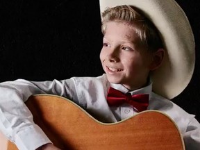 Mason Ramsey, known as the Walmart Yodeling Kid, will perform at Cowboys Music Festival this Stampede. Photo from @masonramsey twitter