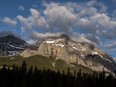 Clouds snag on Mount Rundle in Banff National Park on Monday June 5, 2017. Mike Drew/Postmedia