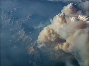An Edmonton pilot captured photos of the B.C. wildfires from the air on Wednesday, Aug. 8, while flying from Calgary to Vancouver.