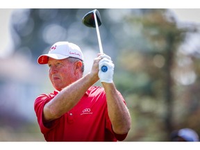 Canadian PGA golfer Rod Spittle shot 4-under 66 during Day 1 of the Shaw Charity Classic at Canyon Meadows Golf Club on Friday. Photo by Al Charest/Postmedia.