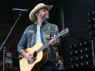 Country artist Dean Brody performs on day two of the 3rd annual Country Thunder music festival held at Prairie Winds Park in northeast Calgary Saturday, August 18, 2018. Dean Pilling/Postmedia