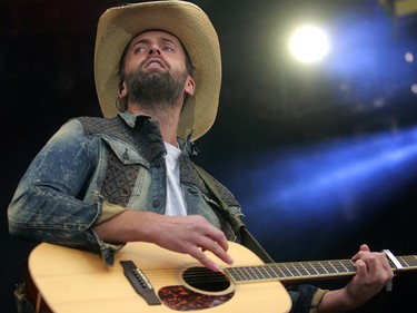 Country artist Dean Brody performs on day two of the 3rd annual Country Thunder music festival held at Prairie Winds Park in northeast Calgary Saturday, August 18, 2018. Dean Pilling/Postmedia