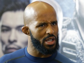 UFC flyweight champion Demetrious Johnson in Edmonton on September 7, 2017. (LARRY WONG/POSTMEDIA)