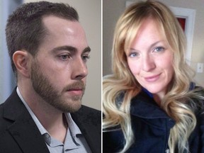 Christopher Garnier (L) was found guilty of strangling Nova Scotia police officer Catherine Campbell.