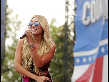 Country singer Madeline Merlo performs on day two of the 3rd annual Country Thunder music festival held at Prairie Winds Park in northeast Calgary Saturday, August 18, 2018. Dean Pilling/Postmedia