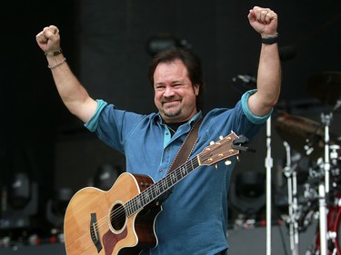 Larry Stewart of the band Restless Heart performs on day two of the 3rd annual Country Thunder music festival held at Prairie Winds Park in northeast Calgary Saturday, August 18, 2018. Dean Pilling/Postmedia