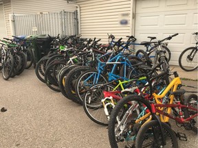 Tips from the public led officers to a home in the 1400 block of 43 Street N.E. last on Aug. 15, 2018, where they found  41 stolen high-end mountain and road racing bikes.