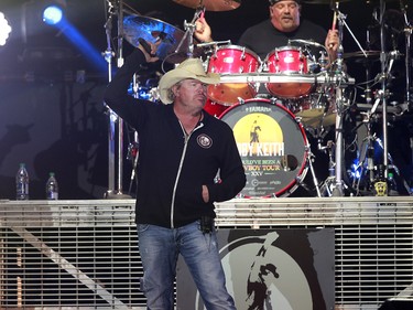 Country star Toby Keith performs during day two of the 3rd annual Country Thunder music festival held at Prairie Winds Park in northeast Calgary Saturday, August 18, 2018. Dean Pilling/Postmedia