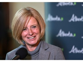 Alberta Premier Rachel Notley speaks at a ceremony commemorating the 40th anniversary of Kananaskis Country at the McDougall Centre in Calgary on Monday September 24, 2018. Gavin Young/Postmedia