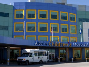 Outside the Alberta Children's Hospital in Calgary on March 10, 2010.
