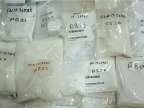 Police displayed the five kilograms of coke seized as part of its Project Entry investigation at a news conference on Aug. 30. As important as the illegal drug seizures are, police said they felt the biggest success of the investigation was the "complete disruption" of the cocaine distribution network.