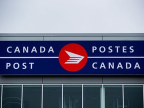 The Canada Post logo is seen on the outside the company's Pacific Processing Centre, in Richmond, B.C., on Thursday June 1, 2017.