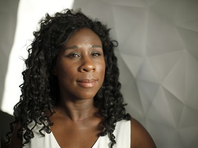 Calgary-born novelist Esi Edugyan has been named a finalist for the Man Booker Prize. She is photographed at home in Victoria, B.C.
