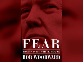 This image released by Simon & Schuster shows "Fear: Trump in the White House," by Bob Woodward, available on Sept. 11.