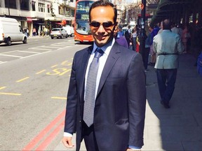 This undated image posted on his Linkedin profile shows George Papadopoulos posing on a street in London.