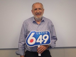 Leonard Peters bought a LOTTO 6/49 ticket months ago for the July 25 draw, winning more than $6.1 million. He split a $12-million jackpot with another winning ticket purchased in Quebec.