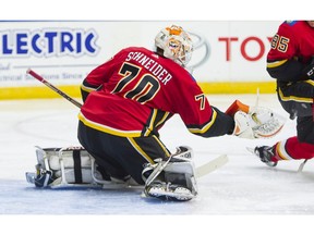 Calgary Flames goalie Nick Schneider. Postmedia file photo