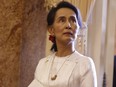 Myanmar's leader Aung San Suu Kyi.