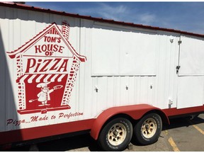 Staff at Tom's House of Pizza are asking the public for help finding the restaurant chain's charity event trailer which was stolen in Oktokos. It was last seen on Monday, Sept. 17 parked outside the Tom's location in Okotoks at 235 Milligan Dr.