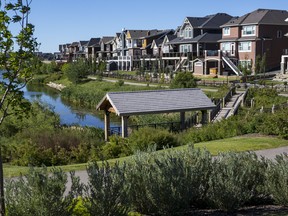 Courtesy Westmark Holdings 
Developed open spaces are a key part of the appeal at Cooper's Crossing in Airdrie.